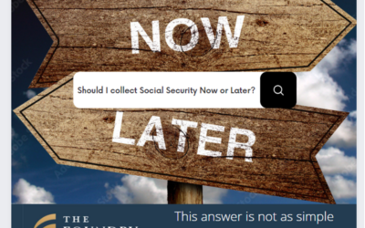 Social Security: Now or Later?